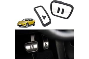 Muslogy for VW ID.4 Foot Pedal Cover Set Performance Anti-Slip Accelerator Car Replacement Interior Accessories Compatible with VW ID 4 2021 2022 2023 GTI Golf R Jetta Tiguan Atlas Cross Sport
