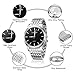 Womens Watches,Couple Silver Stainless Steel Quartz Waterproof Watch for Men/Women,Ladies Female Fashion Dress Business Casual Couple Wrist Watches (Women Watch)