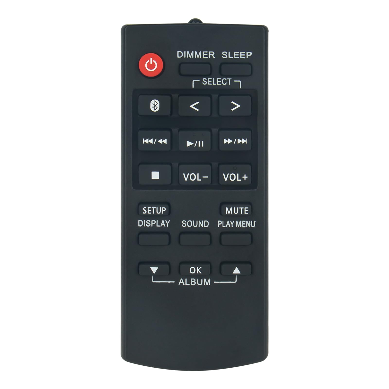 VINABTY N2QAYB001215 Replaced Remote Control Suitable for Panasonic Audio System SC-DM502E-K SC-TMAX40E-K SC-DM502E-W SC-TMAX50E-K SC-DM504EG-W SC-UA30E-K SC-TMAX10E-K SC-DM504EG-K SC-TMAX9EG-K