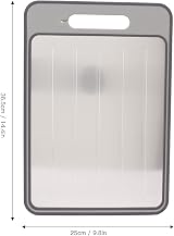 ZPSHYD Defrosting Tray 4-in-1 Double-Sided Chopping Board 14.4x9.8in Grey view 2