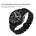 {Zero Gaps} Gear S3 Frontier/Classic Bands, VIGOSS 22mm Black Solid Stainless Steel Metal Band with Butterfly Buckle 7 Beads Replacement Strap for Samsung Gear S3 Frontier / S3 Classic Smart Watch