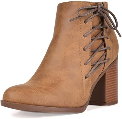 TOETOS Women's Chicago Chunky Heel Ankle Booties