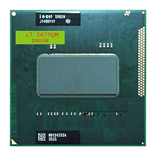 Intel Core I7-2670QM I7 2670QM SR02N 2.2 GHz Quad-Core Eight-Thread CPU Processor 6M 45W Socket G2 /