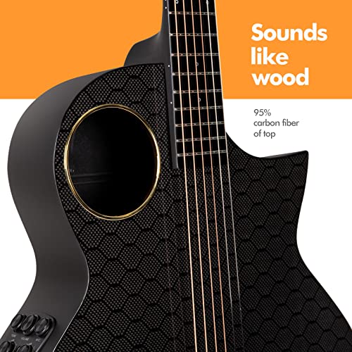 Enya Carbon Fiber Acoustic Electric Guitar X4 Pro AcousticPlus 41