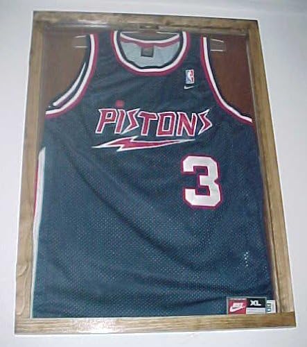 Jersey Display Case for All Sports Walnut by Pennzoni Display