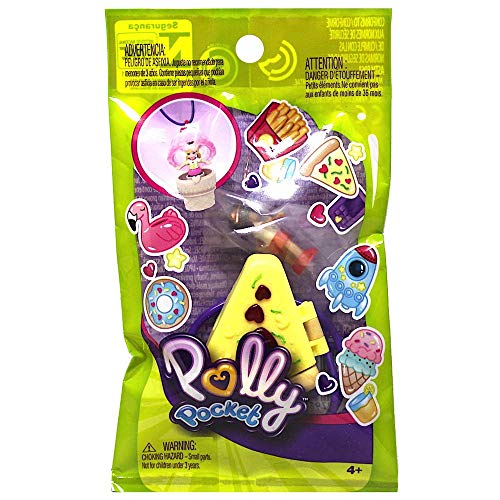 Shani with a Pizza Necklace Polly Pocket Tiny Takeaway