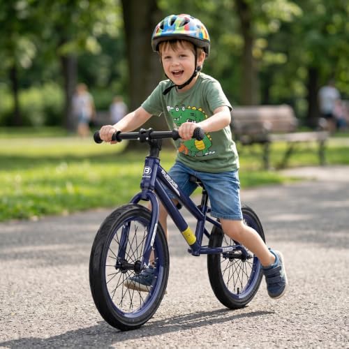 Bueuwe 16 Inch Balance Bike for Big Kids Aged 4 5 6 7 8 and 9 Years Old Boys Girls,Large No Pedal Training Bicycle, Adjustable Seat, Pneumatic Tires, Quick Assembly