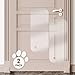 PETFECT Door Scratch Protector - Premium Set of 2 Dog Door Guards for Interior & Exterior Use - Clear (35.5 x 15.5) …