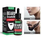 Beard Growth Oil, Natural Beard Mustache Oil Facial Hair Growth Faster Great Beard Shaping Tool for Men Care (30ml)