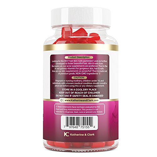 Panto Gold Vitamin B5 Pantothenic Acid Gummies for Acne Hair Skin and