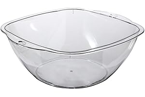 CALLARON Wash Basin Plastic Wash Basin Portable Bath Tub Plastic Fruit Dish Tub Collapsible Wash Basin for Bottles Clear Salon Washbasin Salon Washing Basin Plastic Clear Washing Basin