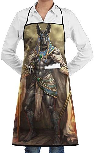 Egypt Anubis Family Woman Kitchen Apron One Size Wrinkles Cooking Grill Apron