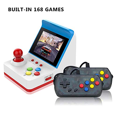 Mini Arcade Game, 3.0 Inch Retro Arcade Console Classic Handheld Video Games Home Travel Tiny Arcade Machines with 2 Controllers - Build in 520 Classic Games for Kids Adults - Thumbnail 3