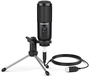 USB Computer Microphone, SUDOTACK Condenser PC Mic kit for Streaming, Recording, Podcasting, Gaming, YouTube, Skype, Zoom, Twitch, Compatible with Laptop Desktop Windows macOS (ST-600)