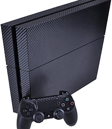 TFSM Branded Carbon Skin Carbon Fiber Sticker PS4 Play Station 4 Vinyl Skin Sticker + 2 Controller Skins