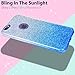 MILPROX Case Compatible with iPhone 6/6S, Bling Glitter Pretty Sparkle 3 Layer Hybrid Anti-Slick/Protective/Soft Slim TPU Case Compatible with iPhone 6s/6
