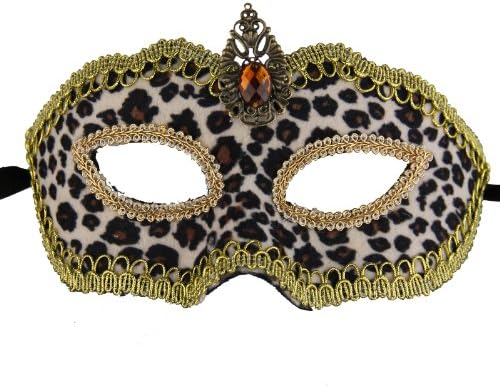 Nati Unisex Velvet Masquerade Mask Color Brown
