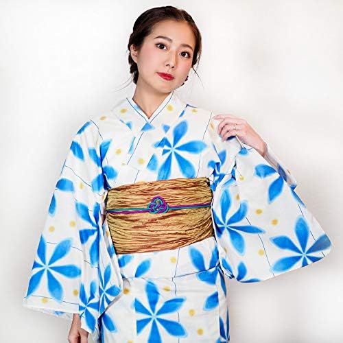Amazon 浴衣 大きいサイズ 小さいサイズ レディース ゆかた 大人 浴衣単品 爽やかホワイトに洗練ブルー雪花 ｓサイズ ｔｌ ｗｌ ２ｌ ジュニア 白 ホワイト 青 雪花 ドット ぽっちゃり サイズ 大正浪漫 古典 レトロ 女性 大人浴衣 アンココンtl サーフィス