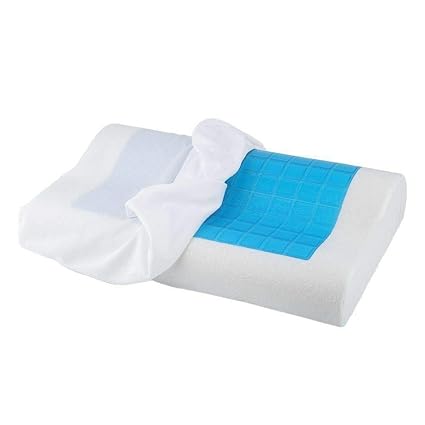 F T Cooling Gel Contour Memory Foam Pillow Chillow Therapy