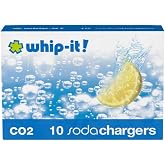 Whip-It! CO2 Soda Chargers for classic sodas, carbonated seltzer water, 10-pack box
