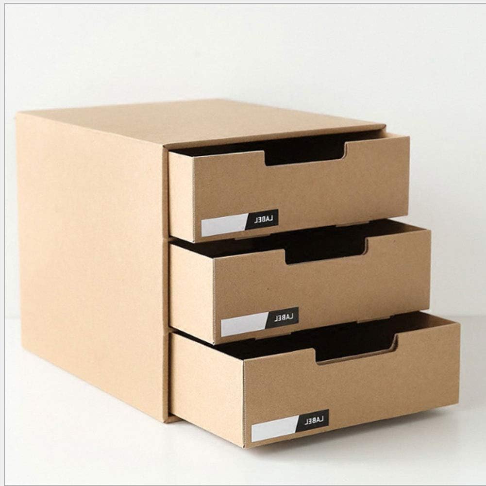 YANDANTY Paper storage box drawer type office desk file debris sorting box multi-function storage box can not be washed easily assembled
