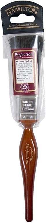 Hamilton Perfection 1 Inch Pure Bristle Paint Brush | High Quality Natural view 2