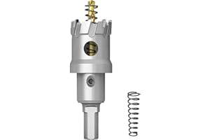 GSTK Upgrade Heavy Duty Carbide Hole Saw,Metal Steel Hole Saw Drill Bit,TCT Hole Cutter-Alloy Hardness Upgrade, Life Upgrade,Use for Stainless Steel, mild Steel, Iron, Copper,etc (27mm|1-1/16")