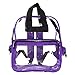 DALIX Small Clear Backpack Bag in Purple