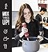 Chefman Immersion Stick Hand Blender Includes Stainless Steel Shaft & Blades, Powerful 300 Watt Ice Crushing 2-Speed Control One Hand Mixer, Soft Touch Grip - Black