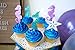 Mermaid Birthday Party Supplies and Decorations for Girls Birthday Party, 64 Piece Pack of Balloons, Flower Pom Poms, Cupcake Toppers and Hats by Bash Supplies