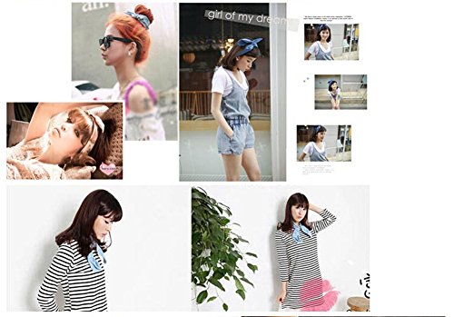 Casualfashion 6Pcs Women Korean Bow Hairband Twisted Knotted Hair Band Headband Head Wrap