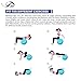 JBM Exercise Yoga Ball with Air Pump - Support up to 200 lbs