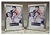 3x5 Picture Frame - Small Picture frames 3x5 Set of 2, Frame Set Frames for Pictures 3 ½ x 5 Silver Brushed Metal frame with Glass Front 3.5x5 For Wall or Table 2 Pack