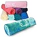 Aurorae Sport and Swim Towel Aqua for Beach, Pool, Travel, Microfiber, Super Absorbent, Extra Large, Lightweight (Tahiti Tides)