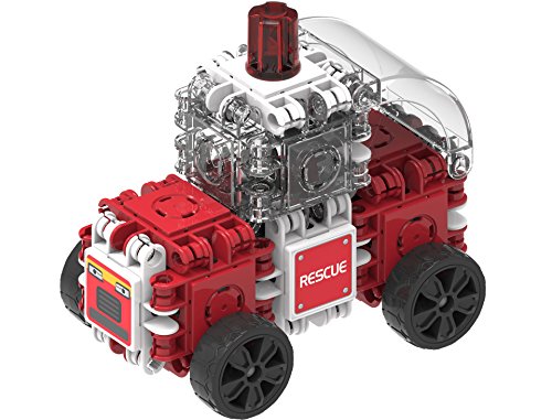 Clicformers Rescue 73Pc, Rainbow colors, wheels, Construction STEM Toy Set Ages 4+ - //coolthings.us