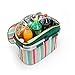AILELAN Picnic Basket, 26L Large Size Insulated Picnic Basket - BBQ Meat Drinks Cooler Bag - Folding Collapsible Cooler Basket for Family Vacations Parties Outdoor Travel, Keep Food Cold Storage