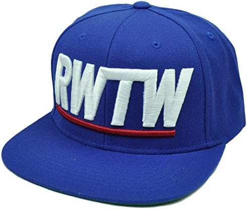 RWTW Logo Roll With The Winners Blue Winning Snapback Hat Cap Lebron Flat Bill