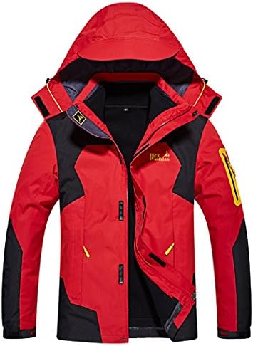 Dnstar Men's 3in1 Fleece Big and Tall Jackets Winter Coats Red M