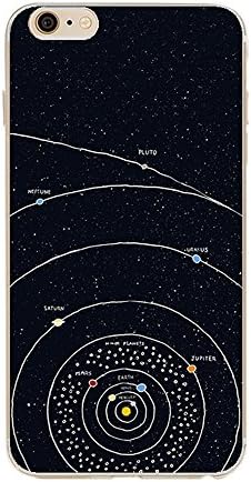 TNCY iPhone 6s case,Galaxy Planet Design Slim Flexible Clear Bumper TPU Soft Cover for iPhone 6 6s 4.7 inch (Star Track)