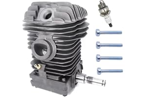 Heavy Duty 42.5mm Cylinder Assembly Compatible with Stihl-023 025 MS230 MS250 Chainsaws, Complete Engine Kit Including Spark 