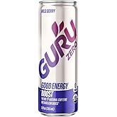 Guru Organic Zero Wild Berry Energy Drink, 12 Fz