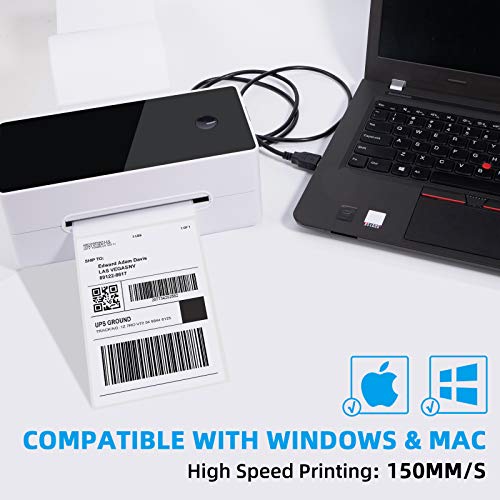 HighSpeed 4X6 Thermal Shipping Label Printer 150mm/s Label Maker Barcode Printer Desktop