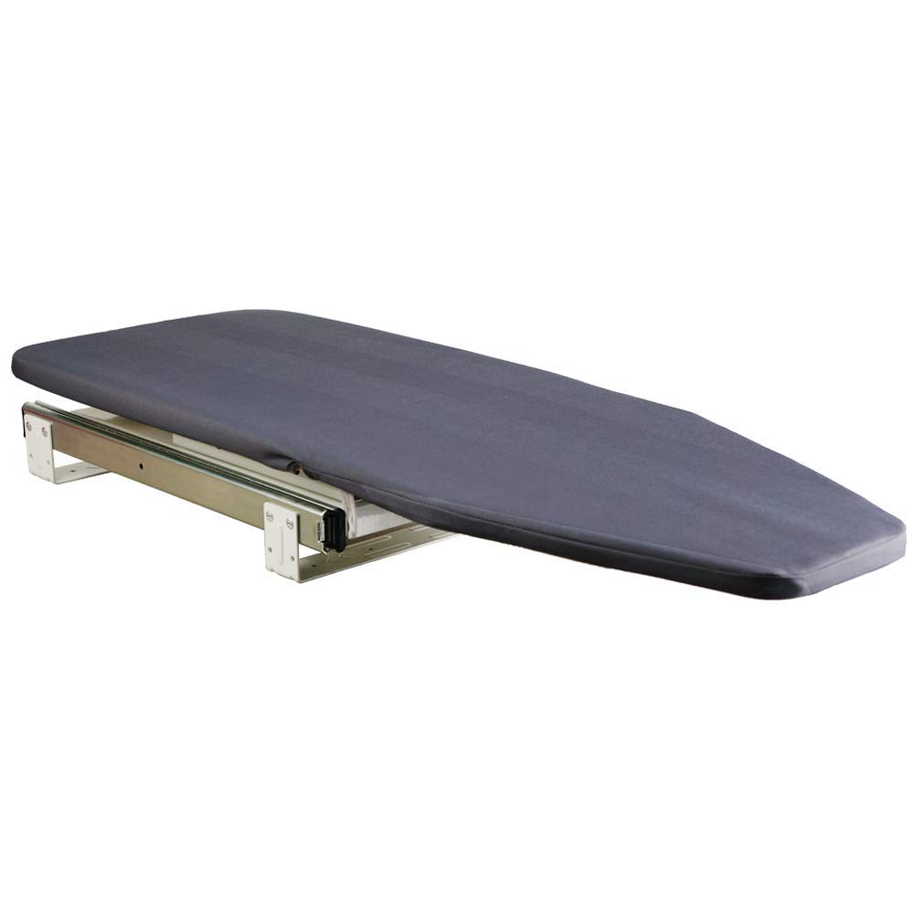 SAROSORA Retractable Ironing Board Closet Pull-Out Stow Away in The Cabinet Easy to Install (Navy Blue)