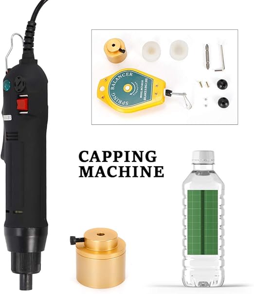 Electric Bottle Capping Machine, 110V Handheld Screw Bottle