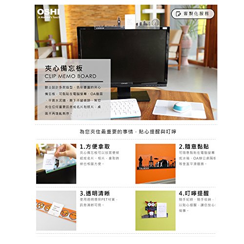 Goblin's Treasures Weekly Plan Monitor Message Board/Computer Monitors Side Panel/Memo Board Message for Monitors/Sticky Boards for Computer Screen(Weekly Plan)