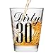 Make Em Laugh Dirty 30 Shot Glass (Thirty) - Funny Thirtieth Birthday - 30th Birthday Gifts for Women - Birthday Shot Glasses for Women or Men - 30th Birthday Shot Glass