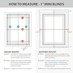 DEZ FURNISHINGS Cordless 1" Mini Blind, Room