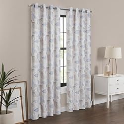 Eclipse 100% Blackout Curtain, Larissa Leaf Grommet