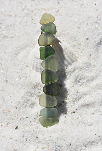 Genuine Surf Tumbled Earth Tones Sea Glass French Barrette Hair Clip 4" or 100 mm Length - Quantity of 1