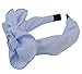 Pack of 3 Stripe Bow Bowknot Hair Hoop Headband Headwear Accessory for Lady Girls Women (Red Black and Blue)